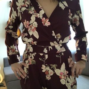 Zara floral jumpsuit